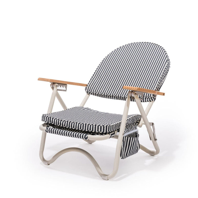 Business & Pleasure Pam Chair - Laurens Navy Stripe