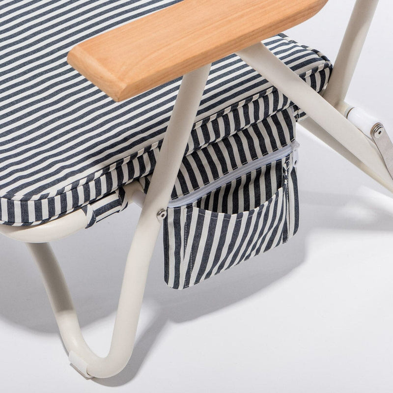 Business & Pleasure Pam Chair - Laurens Navy Stripe