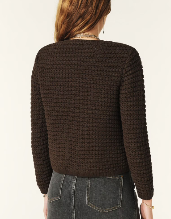 Ba&sh Cardigan Gaspard Chocolat