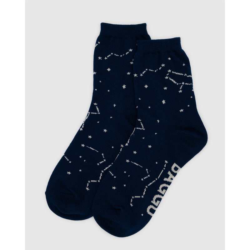 Baggu Crew Sock - Constellation Midnight