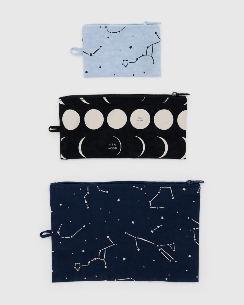 Baggu Flat Pouch Set - Night Sky