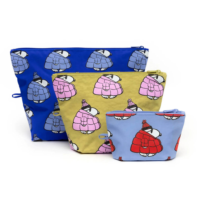 Baggu Go Pouch Set - Puffer Snoopy