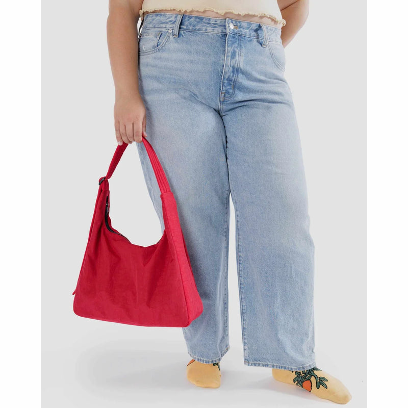 Baggu Nylon Shoulder Bag - Candy Apple Red