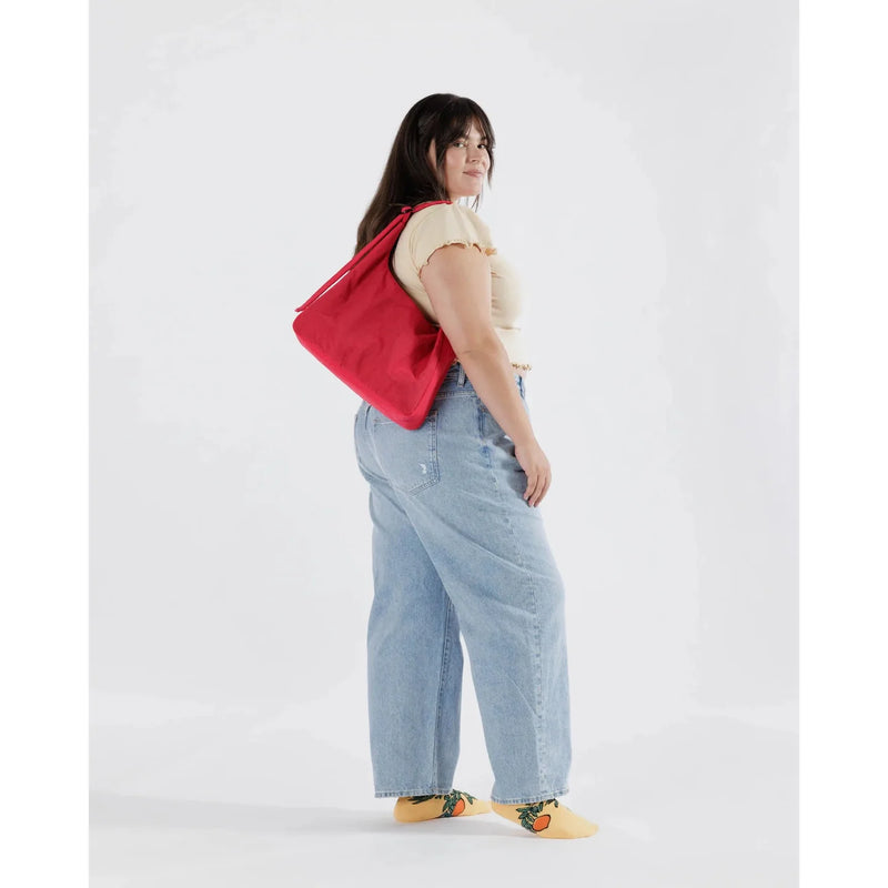 Baggu Nylon Shoulder Bag - Candy Apple Red