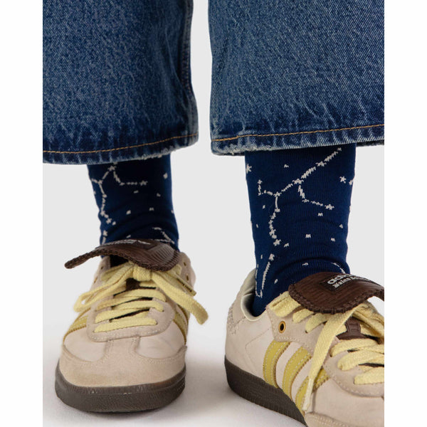 Baggu Crew Sock - Constellation Midnight