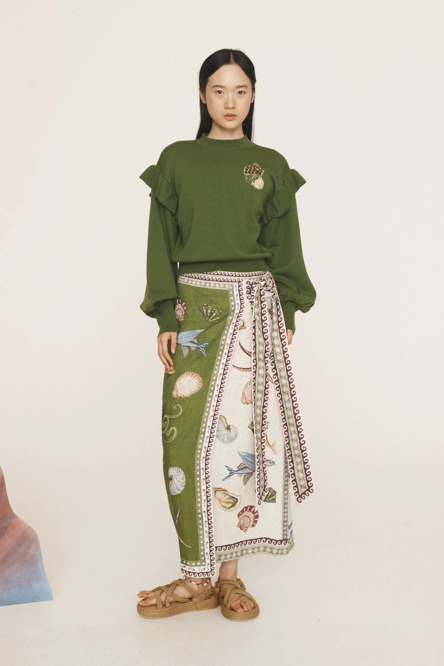 Alemais Bath House Sarong Skirt