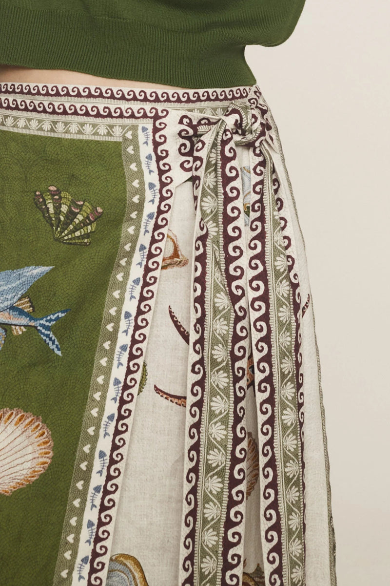 Alemais Bath House Sarong Skirt