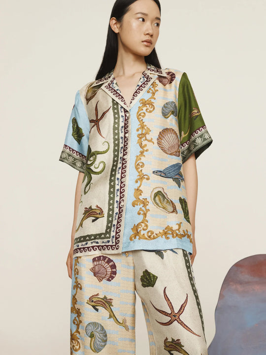 Alemais Bath House Silk Shirt