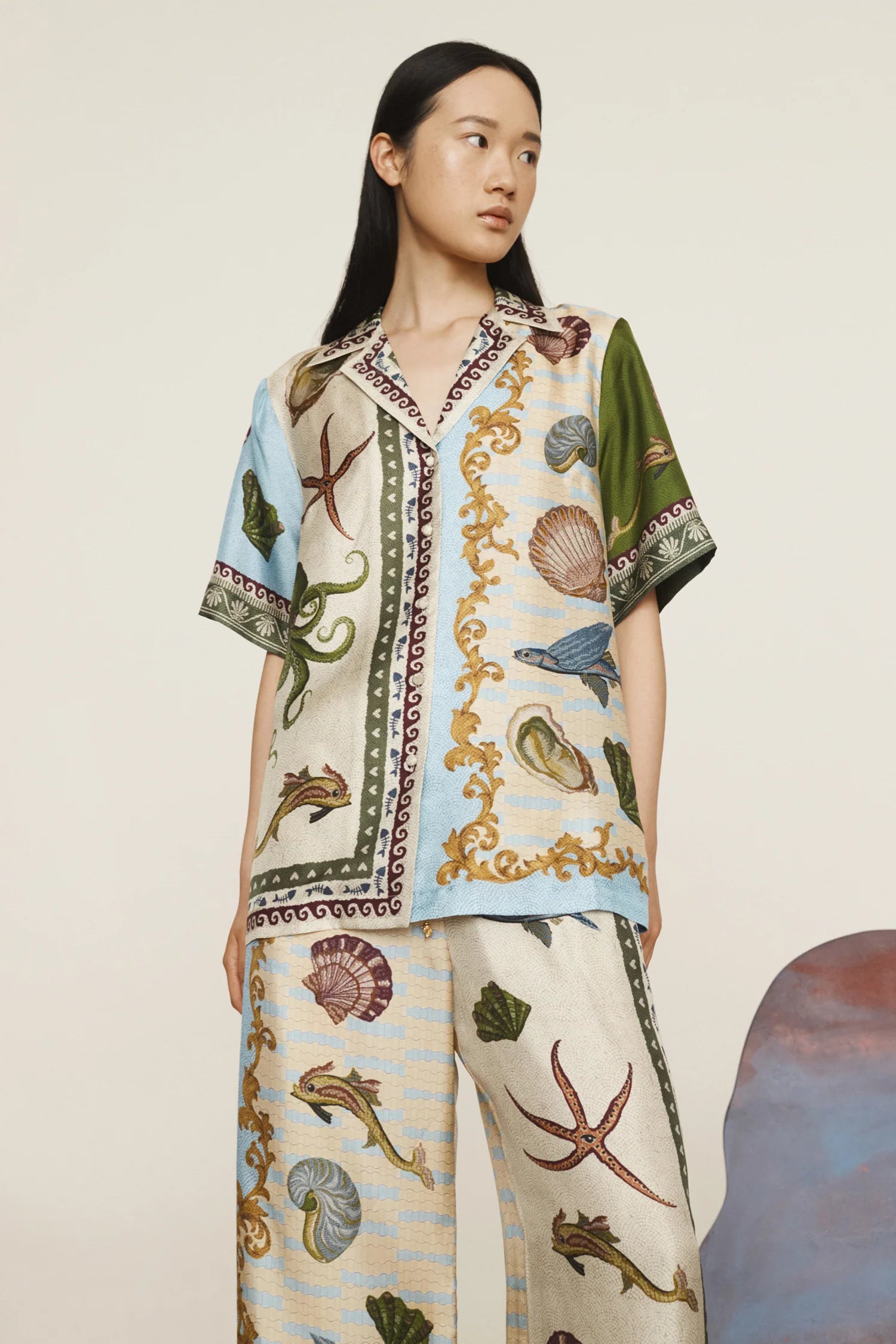 Alemais Bath House Silk Shirt