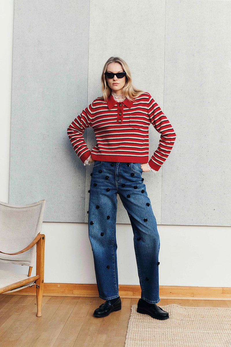 Baum Und Pferdgarten Cori Crimson Red Strip