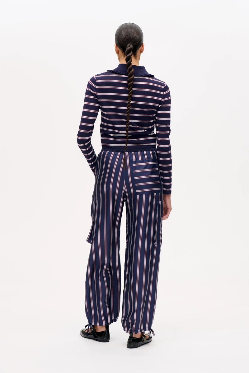 Baum Und Pferdgarten Nasreen Navy Plum Stripe