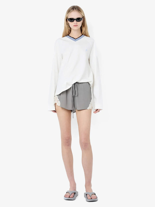 Bec + Bridge Chateau Short Slate Grey/Ivory