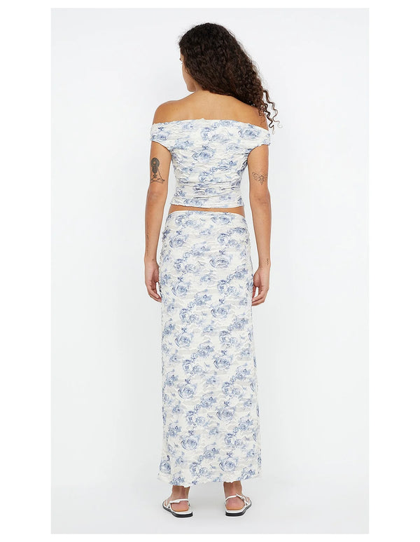 Bec + Bridge Riva Offshoulder Top Porcelain Rose