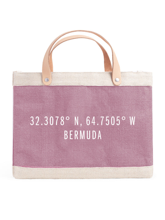Petite Market Bag Blush Bermuda Coordinates (white)