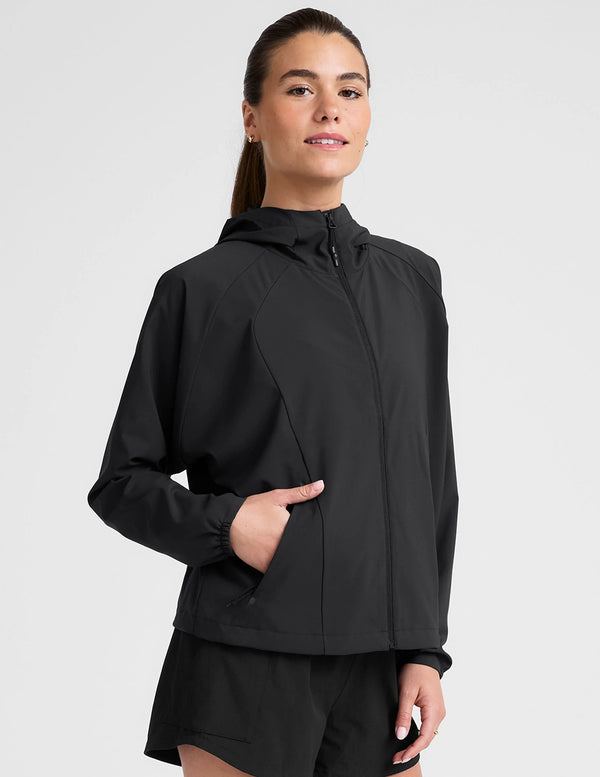 Beyond Yoga Cross Country Packable Jacket Black