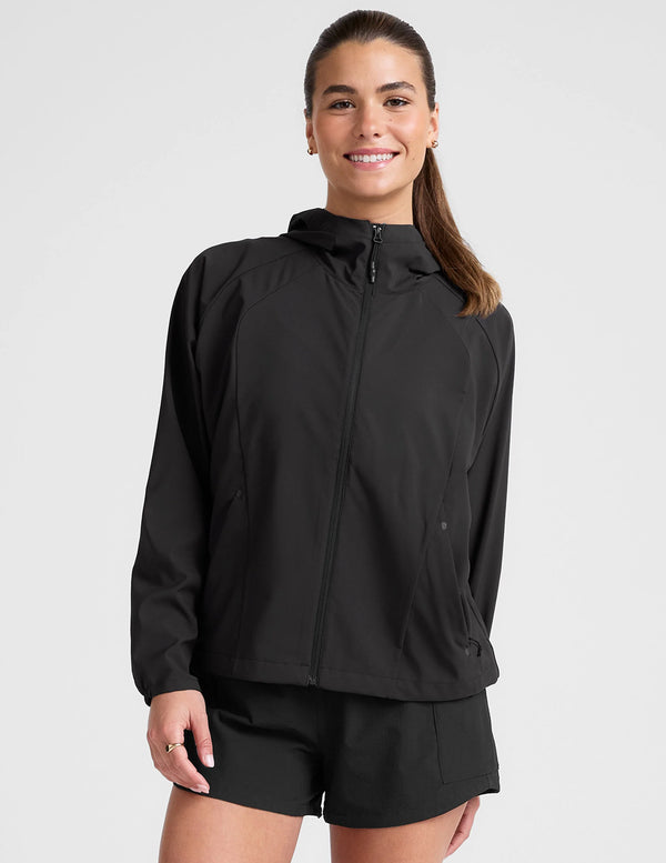 Beyond Yoga Cross Country Packable Jacket Black