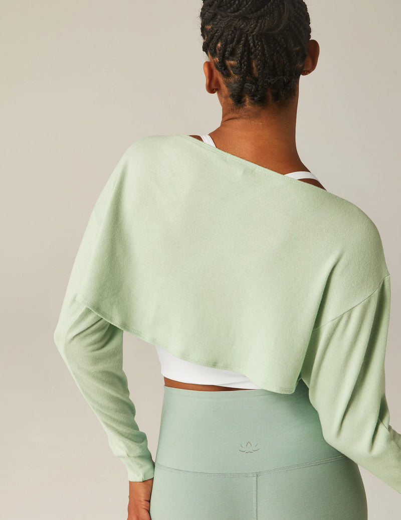 Beyond Yoga Duet 2-Way Converible Shrug Seafoam Mist