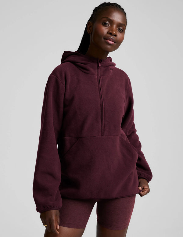 Beyond Yoga Explorer Half Zip Pullover Dark Cherry