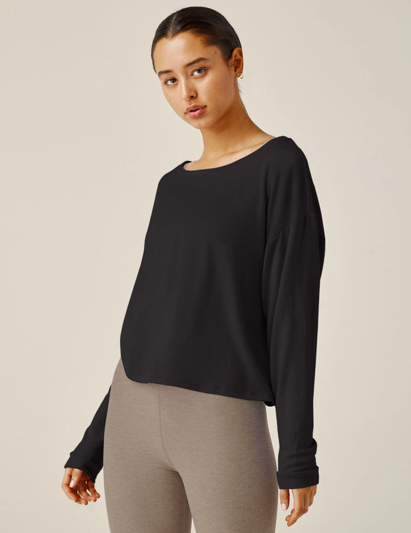 Beyond Yoga Let Loose Pullover Black