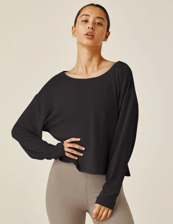 Beyond Yoga Let Loose Pullover Black