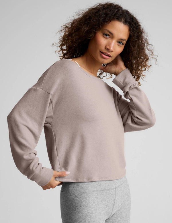 Beyond Yoga Let Loose Pullover Oatmeal