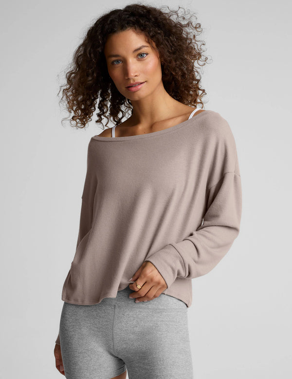 Beyond Yoga Let Loose Pullover Oatmeal