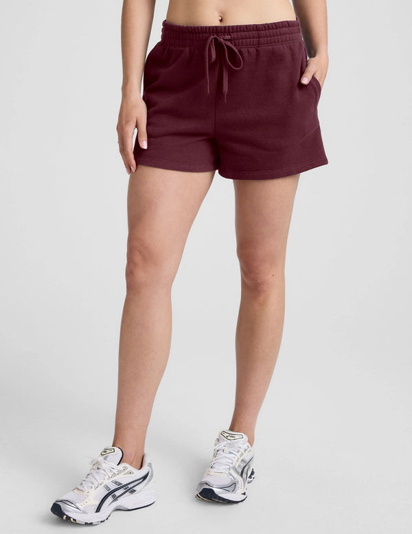 Beyond Yoga Luxefleece 3.5" Sweat Short Dark Cherry