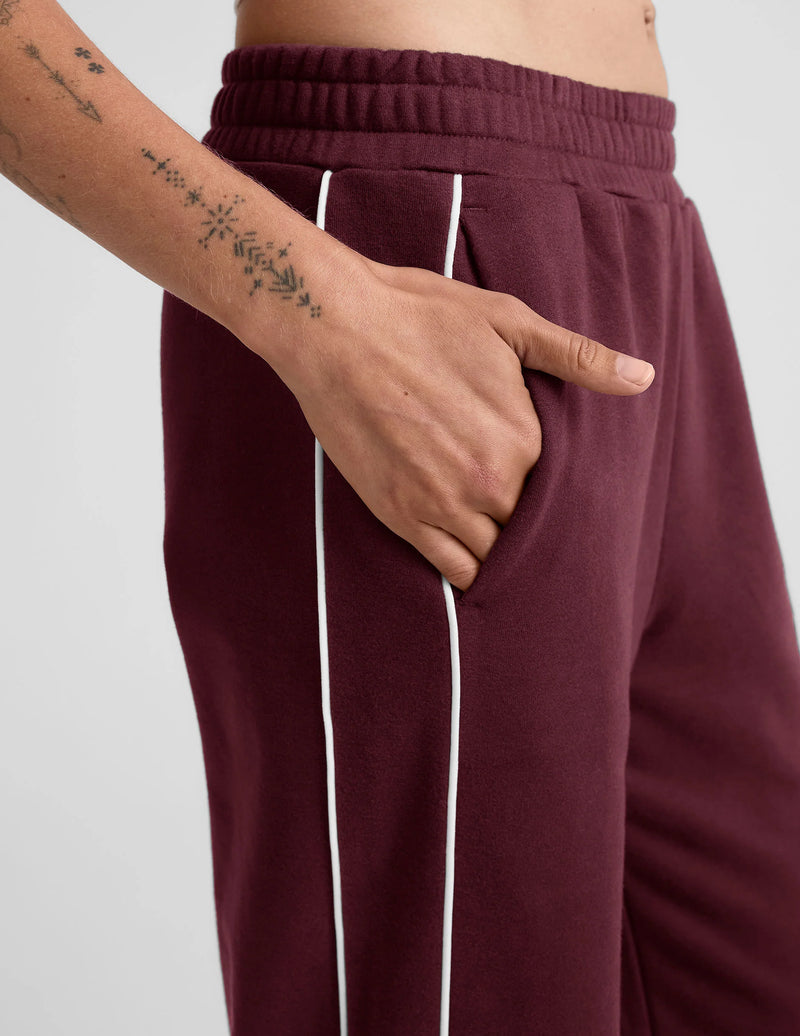 Beyond Yoga Luxefleece Piper Wide Leg Pant Dark Cherry