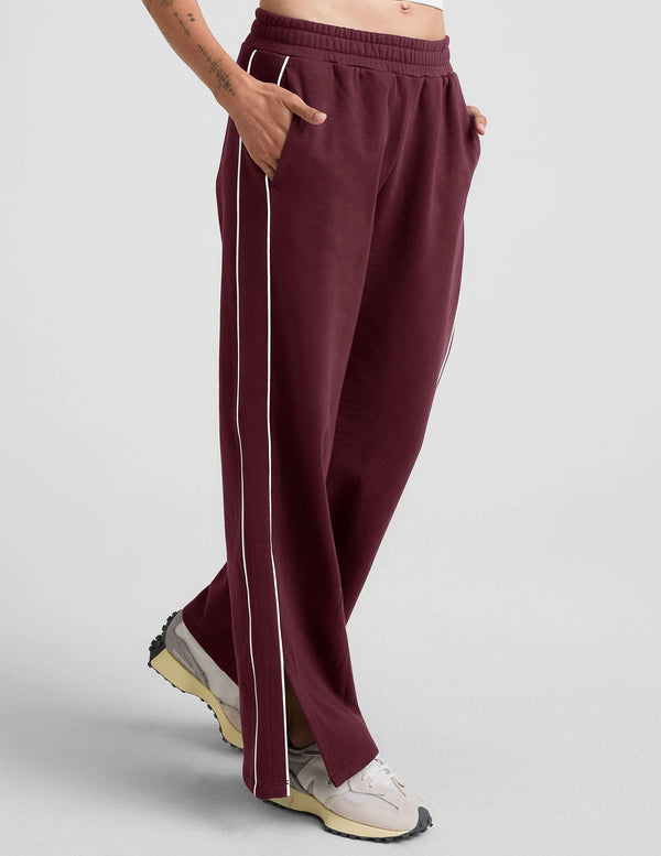 Beyond Yoga Luxefleece Piper Wide Leg Pant Dark Cherry