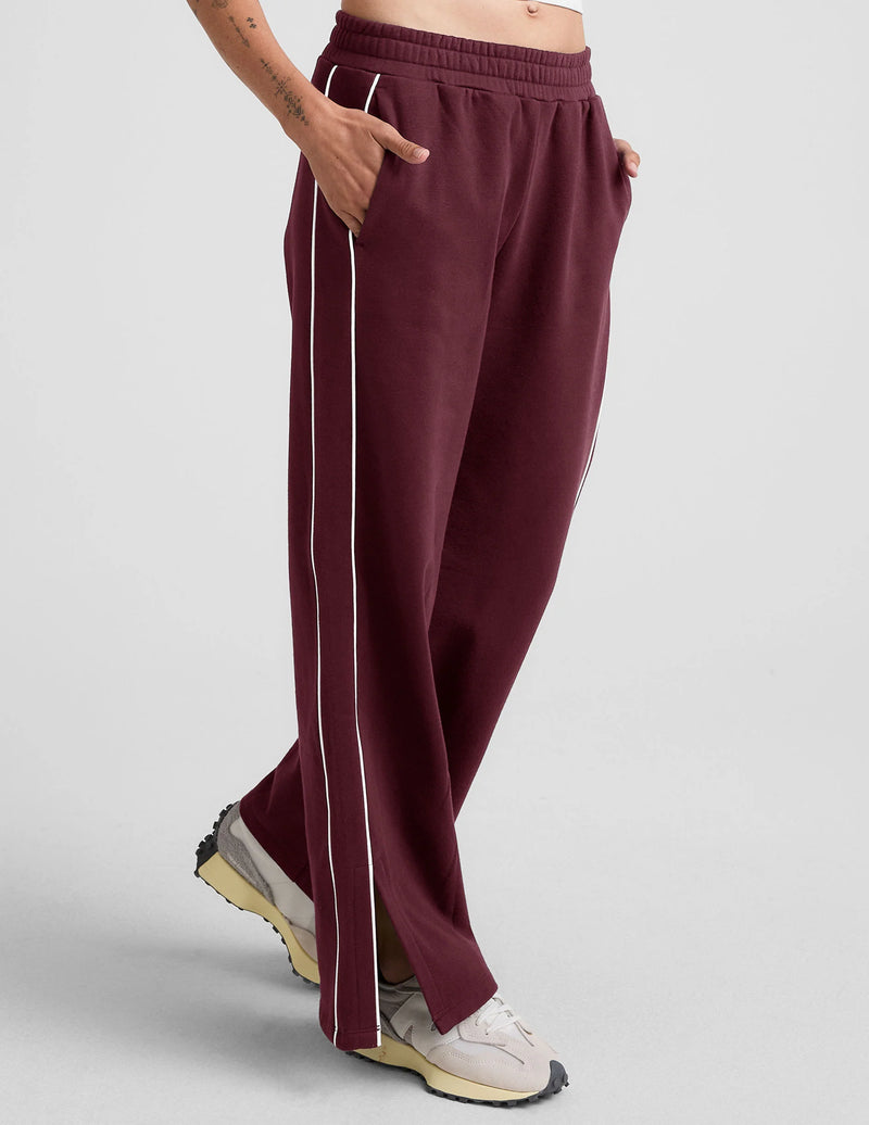 Beyond Yoga Luxefleece Piper Wide Leg Pant Dark Cherry