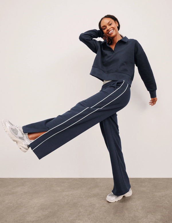 Beyond Yoga Luxefleece Piper Wide Leg Pant Nocturnal Navy