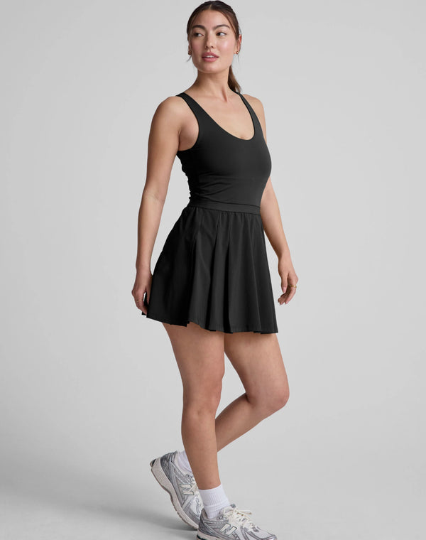 Beyond Yoga Score Pleated Dress True Black