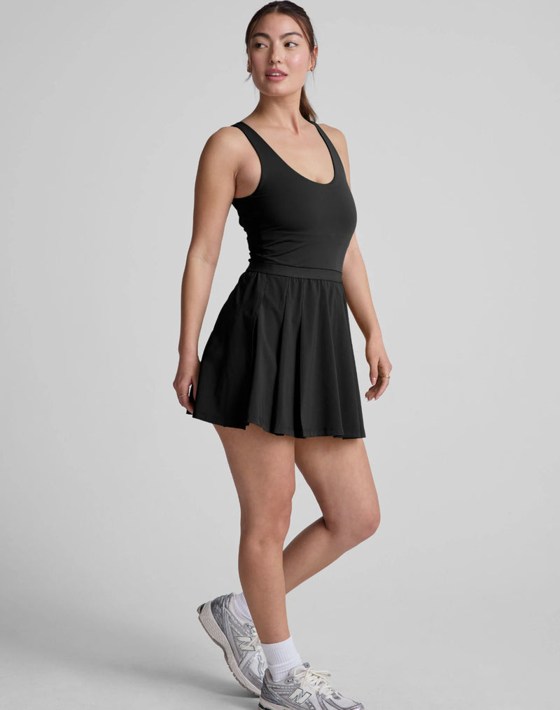 Beyond Yoga Score Pleated Dress True Black