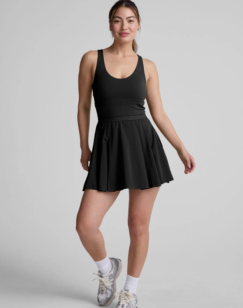 Beyond Yoga Score Pleated Dress True Black