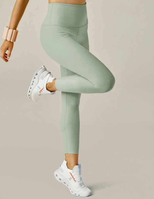 Beyond Yoga Spaced Caught In The Midi Hw Legging Minty Slate Heather