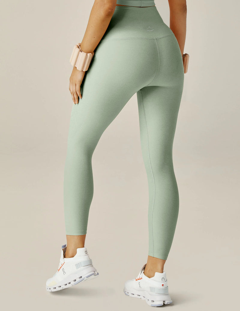 Beyond Yoga Spaced Caught In The Midi Hw Legging Minty Slate Heather