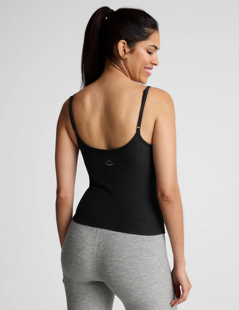 Beyond Yoga Spacedye Forever Waist Length Tank Darkest Night