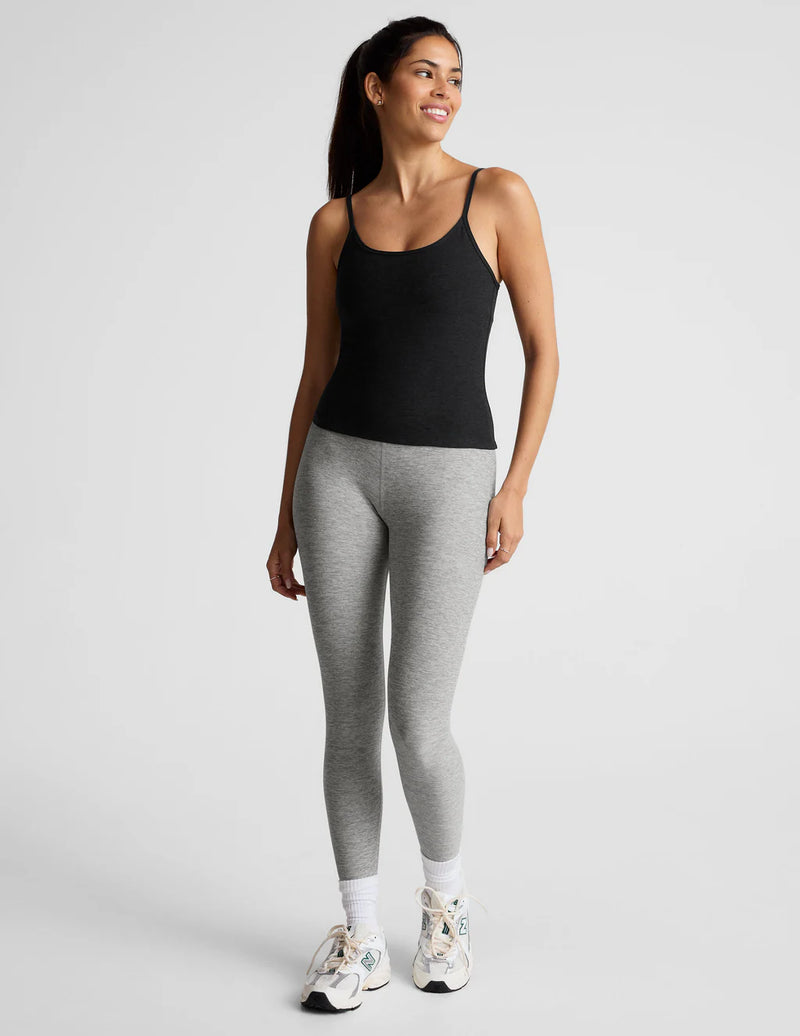 Beyond Yoga Spacedye Forever Waist Length Tank Darkest Night