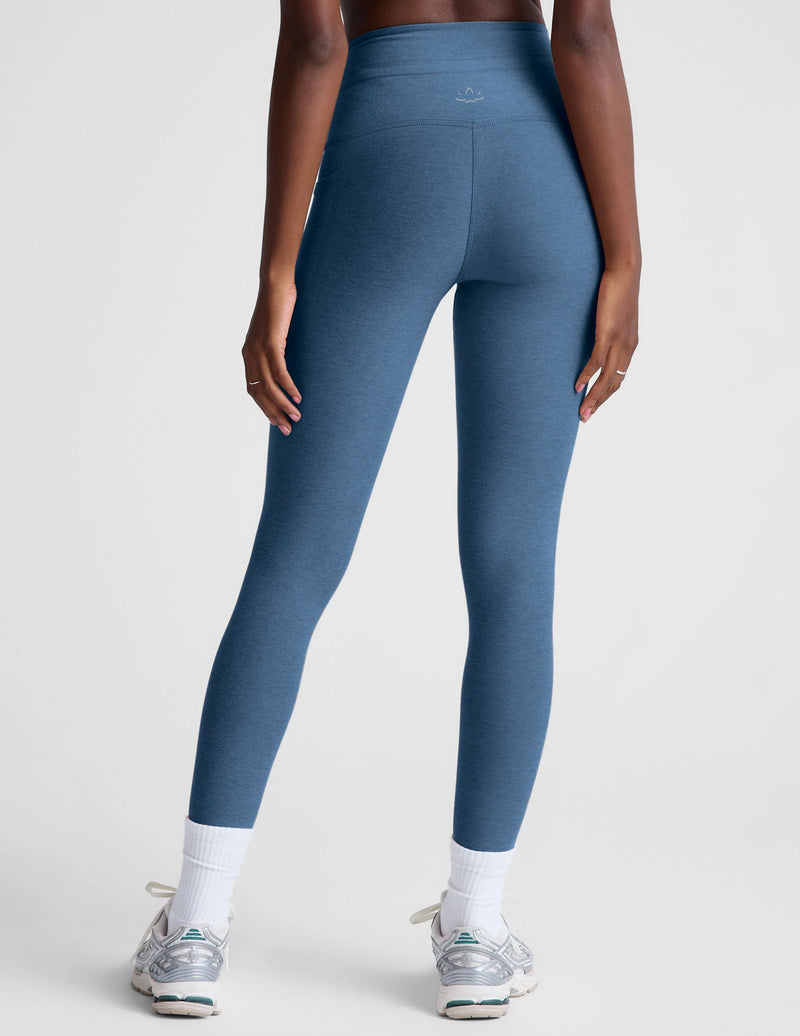 Beyond Yoga Spacedye Go Pocket Midi Legging Washed Denim