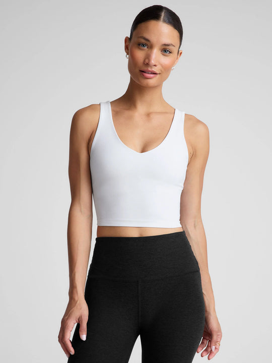 Beyond Yoga Spacedye Good Day Cropped Tank Cloud White