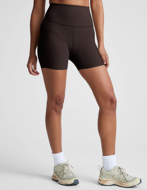 Beyond Yoga Spacedye Keep Pace 5" Short True Chocolate Heather
