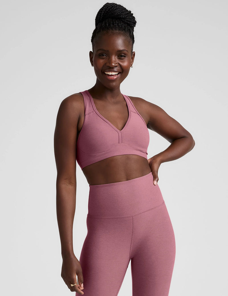 Beyond Yoga Spacedye Lift Your Spirits Bra Orchid Blossom Heather
