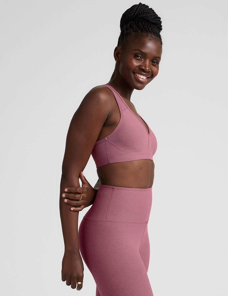 Beyond Yoga Spacedye Lift Your Spirits Bra Orchid Blossom Heather