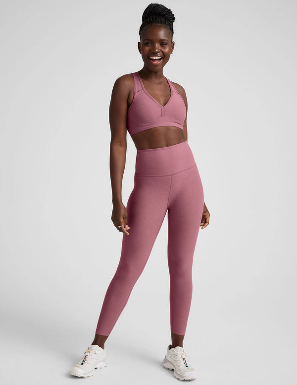 Beyond Yoga Spacedye Lift Your Spirits Bra Orchid Blossom Heather