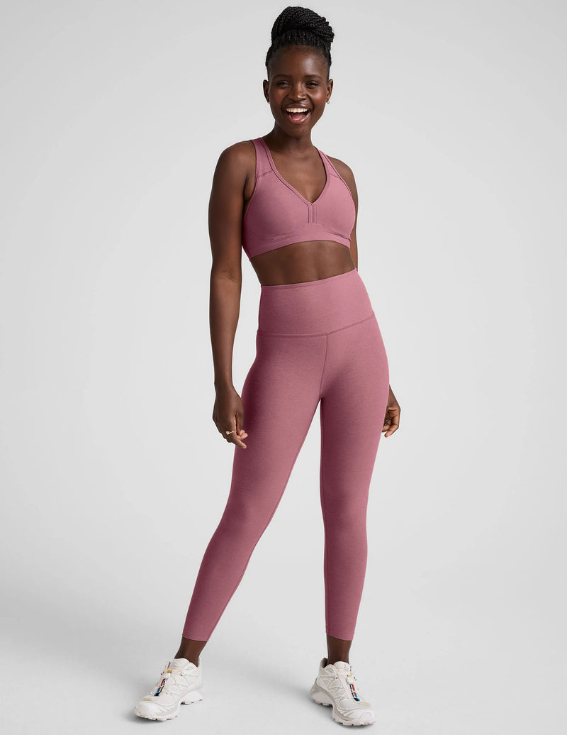 Beyond Yoga Spacedye Lift Your Spirits Bra Orchid Blossom Heather