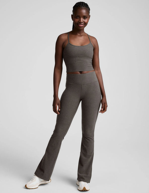 Beyond Yoga Spacedye Midrise Bootcut Pant True Gray Heather