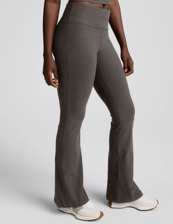 Beyond Yoga Spacedye Midrise Bootcut Pant True Gray Heather