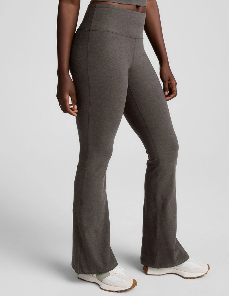 Beyond Yoga Spacedye Midrise Bootcut Pant True Gray Heather