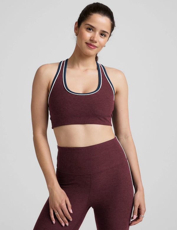 Beyond Yoga Spacedye Ready Bra Midnight Burgundy Heather
