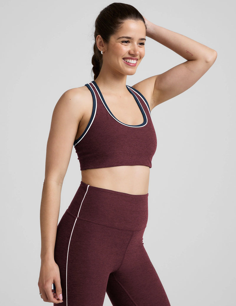 Beyond Yoga Spacedye Ready Bra Midnight Burgundy Heather